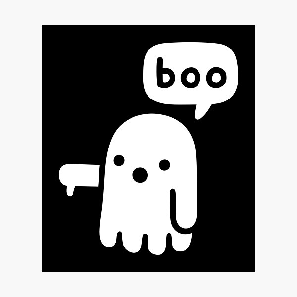 Fantasma de desaprobación Lámina fotográfica
