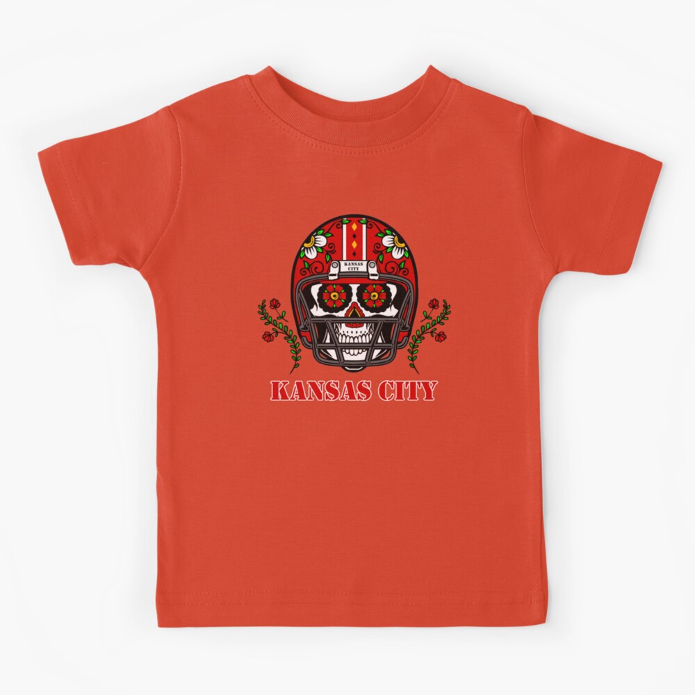 Youth Red Kansas City Chiefs Helmet T-Shirt