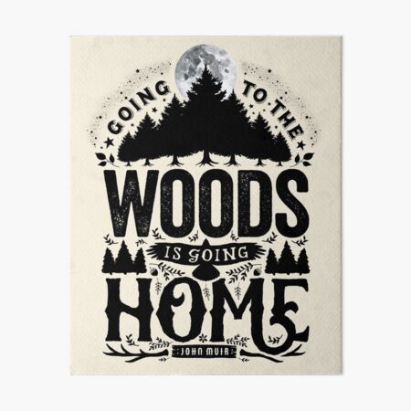 The Woods Art Board Print