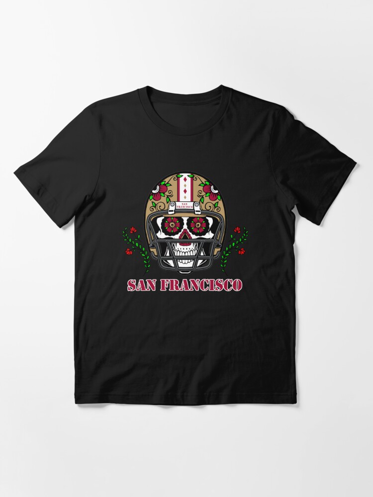 San Francisco Football Helmet Sugar Skull Day Of The Dead Kids T