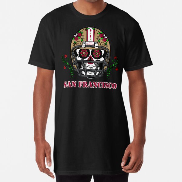 Halloween Skull Helmet Football Team Sanfrancisco-49Er Fan T-Shirt – Teezou  Store