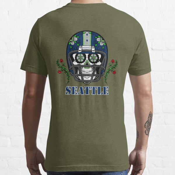 Seattle Seahawks: Sugar Skull T-Shirt - TeeNaviSport