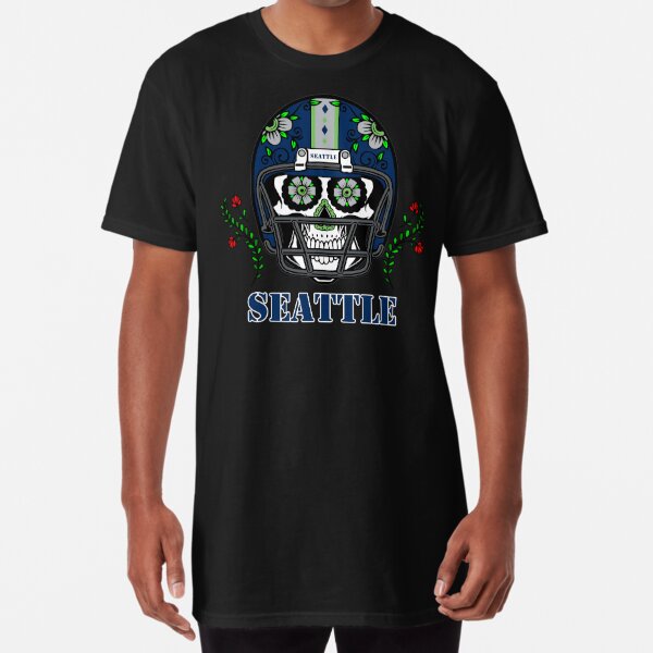 Seattle Seahawks: Sugar Skull T-Shirt - TeeNaviSport