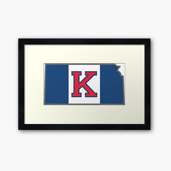 University of Kansas Flag Framed Art Print