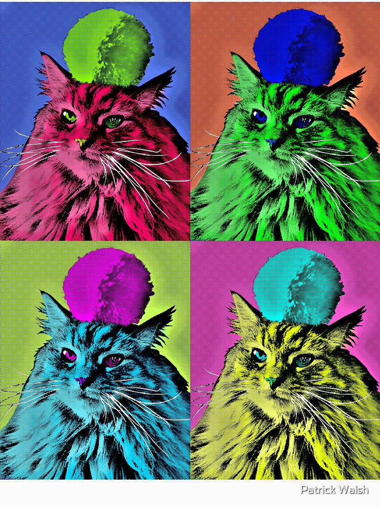 andy warhol cat pillows