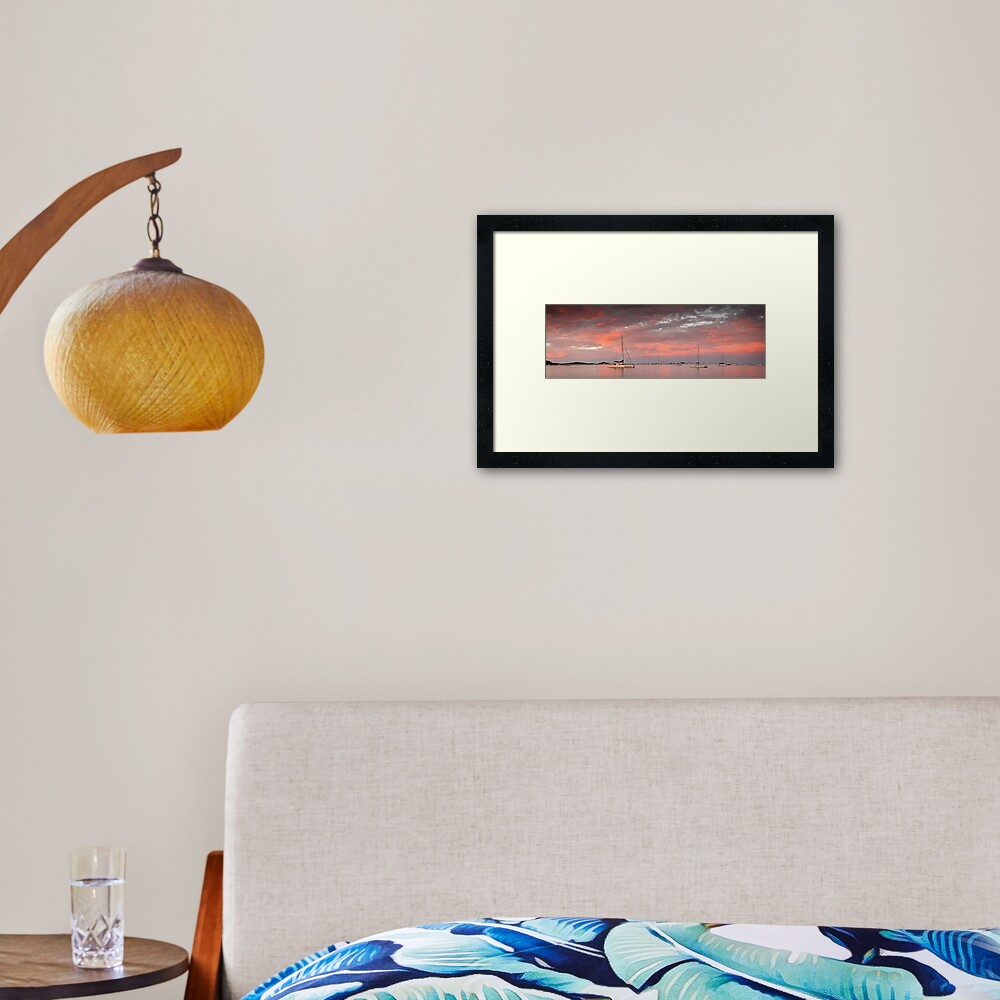 Twilight Glow- Airlie Beach Framed Art Print