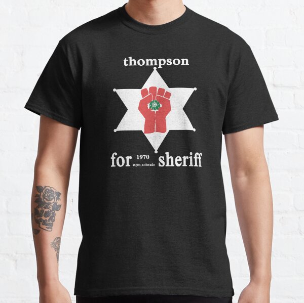 Thompson For Sheriff Shirt, Sticker, Hoodie, Mask Classic T-Shirt