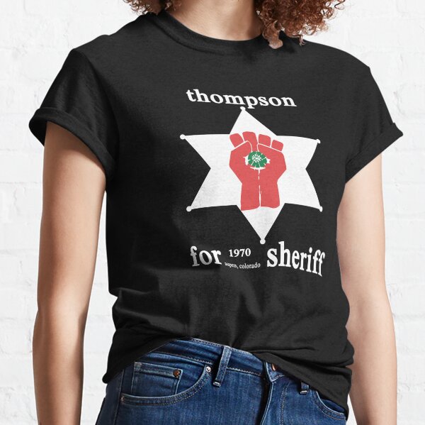 Thompson For Sheriff Shirt, Sticker, Hoodie, Mask Classic T-Shirt