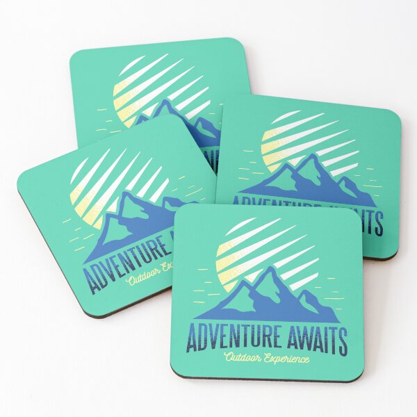 Item preview, Adventure Awaits Outdoor Experience, camping, hiking designed and sold by FFelder.