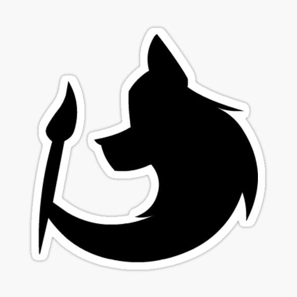 JeffKyler14 Wolf Emblem Sticker