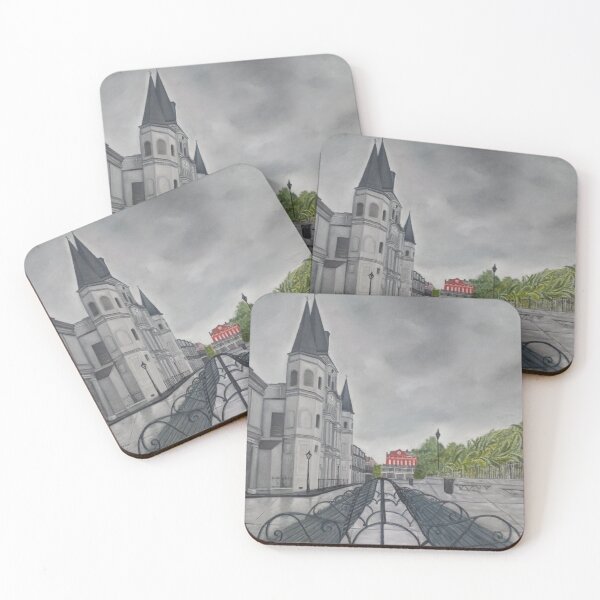 Item preview, Rainy Day in Jackson Square designed and sold by Art by Judy Jones.