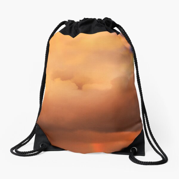 Shooting out a Rainbow Drawstring Bag