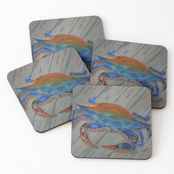 Item preview, Blue Crab on the Dock designed and sold by Art by Judy Jones.
