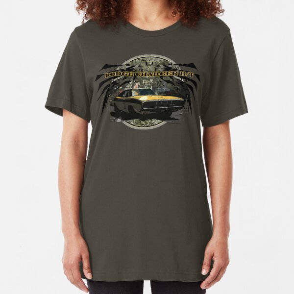 dodge charger r/t (2) Slim Fit T-Shirt