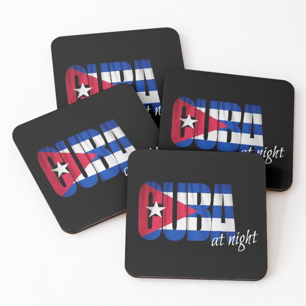 Item preview, Cuba Flag at night Lifestyle Typography Souvenir Statement Gift designed and sold by peter2art.