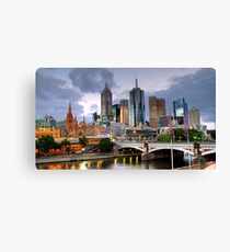 Melbourne @ Dusk Canvas Print