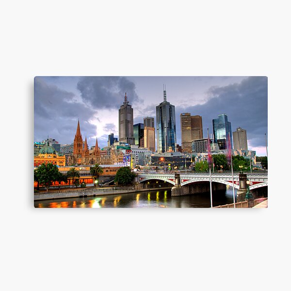 Melbourne @ Dusk Canvas Print