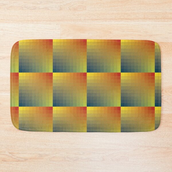 Item preview, Red Orange and Yellow Pixelated Sunset fading into the dark blue sky designed and sold by MelindaLedsome.