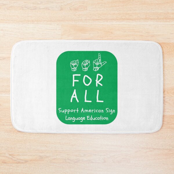 Item preview, ASL Styles:  ASL For All - Support ASL Education on Green designed and sold by ASLstyles.