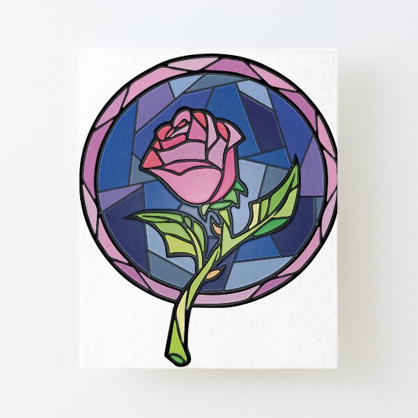 Kunst Beauty The Beast Disney Stain Glass Rose Song Quote Art Print Unframed Gift Grassrootmarkmen Com