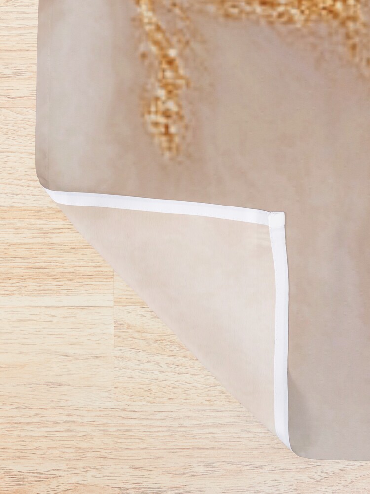 Alternate view of Glamorous Gold (Faux) Glitter Vein (Faux) Marble With (Faux) Copper Sparkles Shower Curtain