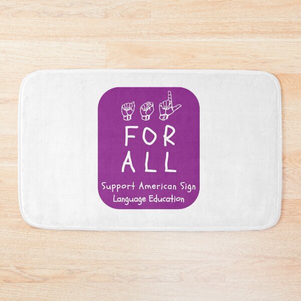 Item preview, ASL Styles:  ASL For All - Support ASL Education on Purple designed and sold by ASLstyles.