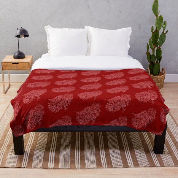 Item preview, Flowerhorn Cichlid Logo in Red designed and sold by Nosnah.