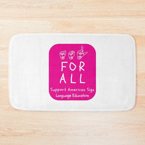 Item preview, ASL Styles:  ASL For All - Support ASL Education on Pink designed and sold by ASLstyles.