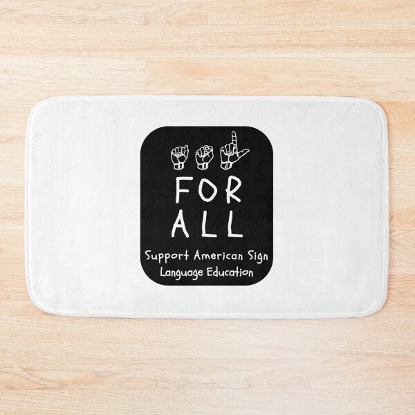 Item preview, ASL Styles:  ASL For All - Support ASL Education on Black designed and sold by ASLstyles.