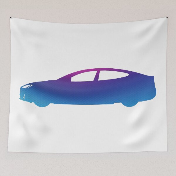 Item preview, Gradiente de mosaico azul Tesla designed and sold by fireball916.