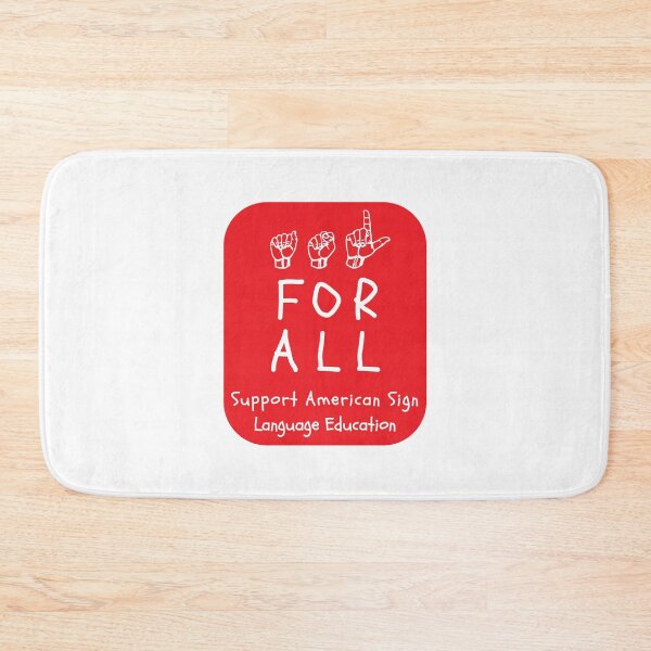 Item preview, ASL Styles:  ASL For All - Support ASL Education on Red designed and sold by ASLstyles.