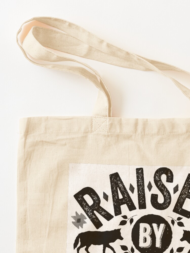 Alternate view of Raised By Wolves {Black + White} Tote Bag