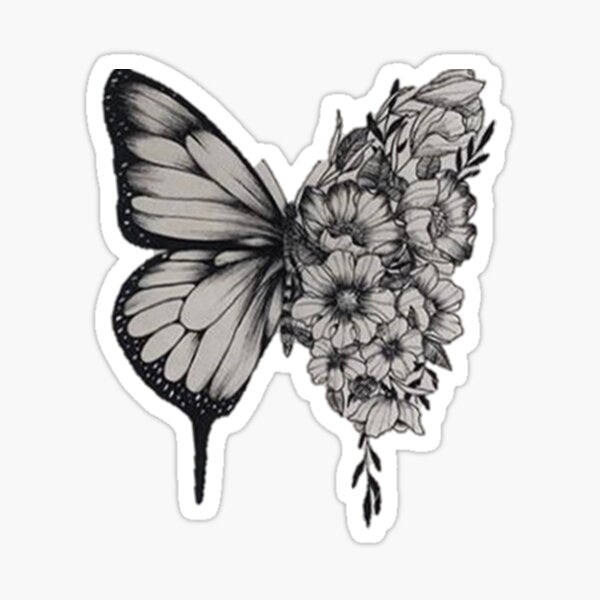 Shawn Mendes Butterfly Tattoo Sticker