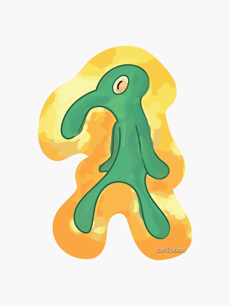 "Squidward Fancy Pants" Sticker for Sale by sarikubaa Redbubble