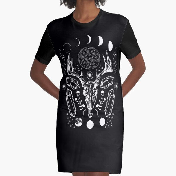 Crystal Moon. Graphic T-Shirt Dress