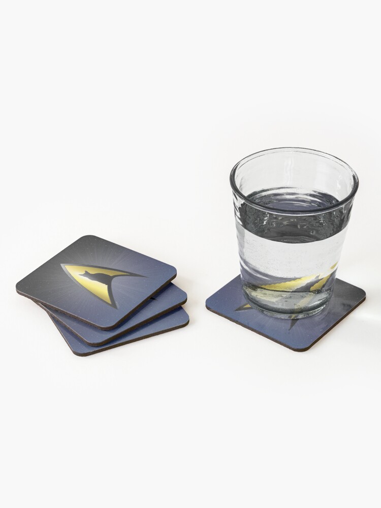 Alternate view of Starfleet Cat Coasters (Set of 4)