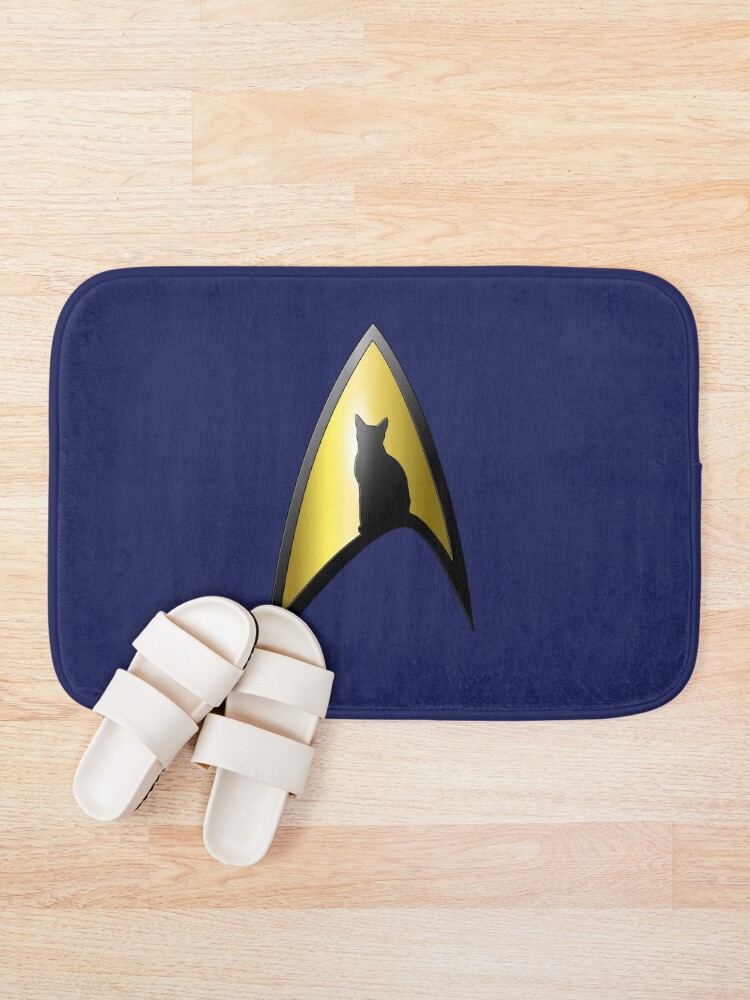 Alternate view of Starfleet Cat Bath Mat