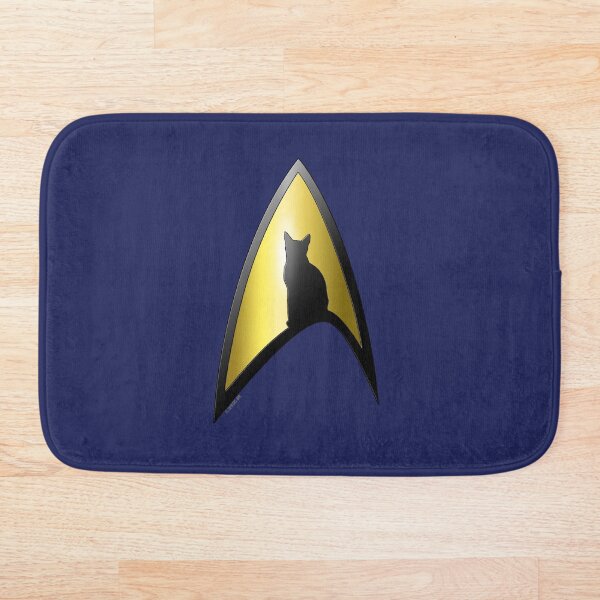 Starfleet Cat Bath Mat
