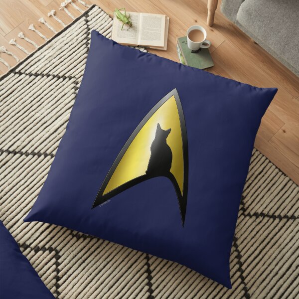 Starfleet Cat Floor Pillow