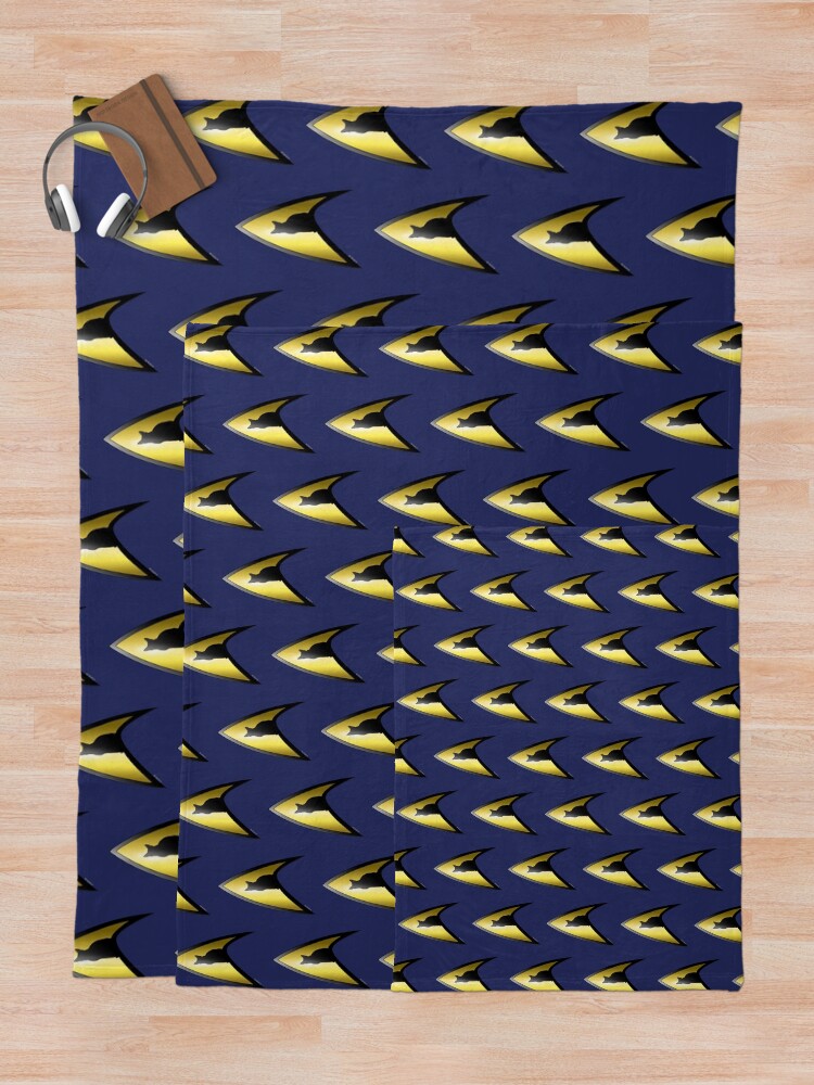 Alternate view of Starfleet Cat Throw Blanket