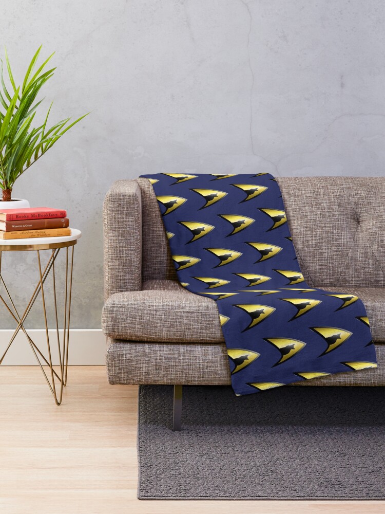 Alternate view of Starfleet Cat Throw Blanket