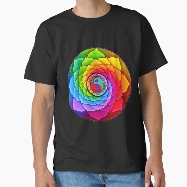 Item preview, Healing Lotus Rainbow Yin Yang Psychedelic Mandala designed and sold by Rebecca Wang.