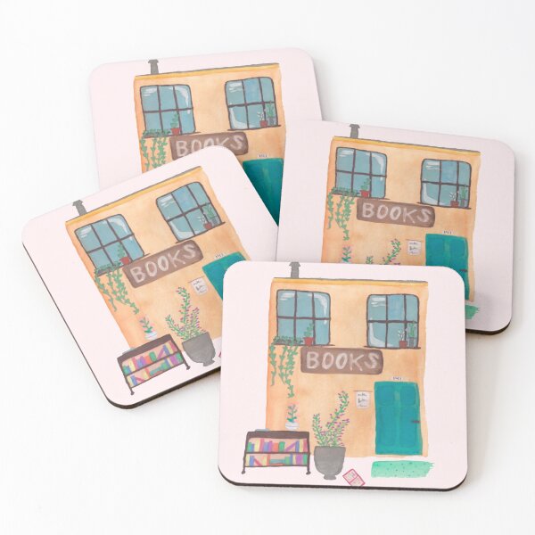 Item preview, Book Store Front Watercolor designed and sold by GlowingEyesSoph.