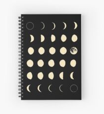 Moon Phases Spiral Notebook