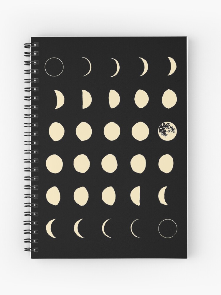 Thumbnail 1 of 3, Journal, Moon Phases designed and sold by wolfandbird.