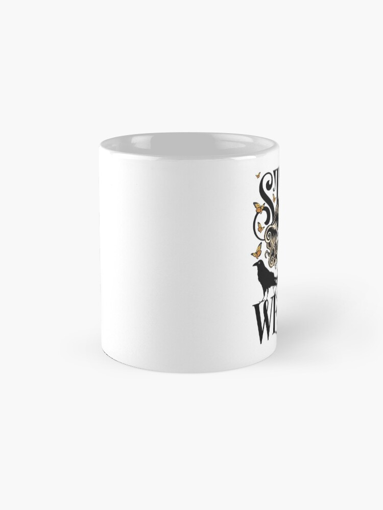 Alternate view of Rose and The Ravens {Stay Weird} Colour Version Mug