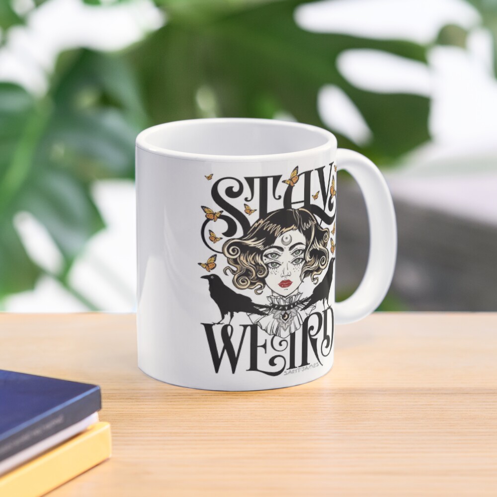 Rose and The Ravens {Stay Weird} Colour Version Mug