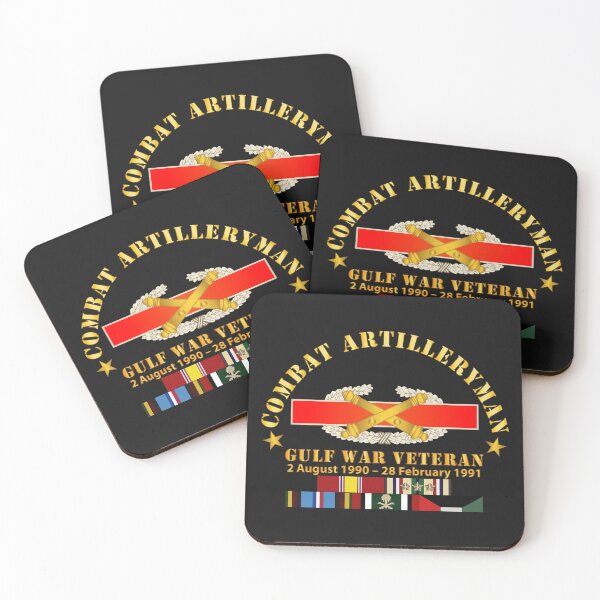 Item preview, Army - Combat Artilleryman Badge - Gulf War Veteran w SVC designed and sold by Military Insignia Products.