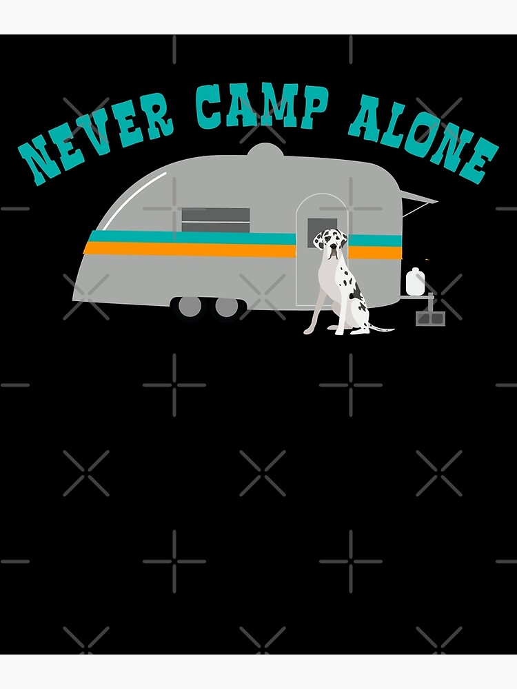 "Great Dane Dog Camping With My Great Dane" Photographic Print for Sale