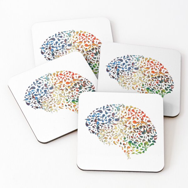 Item preview, Cortical Elements (on white) [Brain Drops Series] designed and sold by ColorfulCortex.